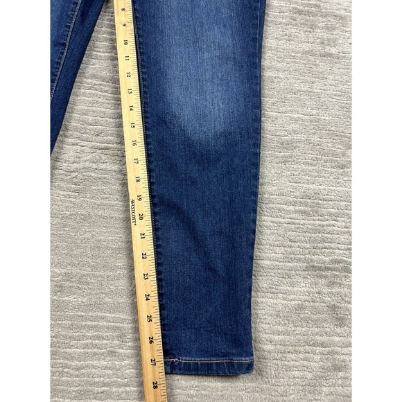 No Boundaries Jeans Juniors 15 Blue Dark Wash Cotton Blend Skinny Tapered Leg - Picture 5 of 12